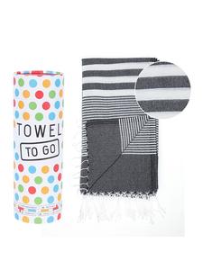 Towel to Go Пляжное полотенце "Towel To Go" черного цвета - (Д)180 x (Ш)100 см