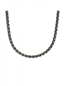 Ожерелье из нержавеющей стали, гальваническое покрытие и покраска серой аэрозольной краской s.Oliver, серый