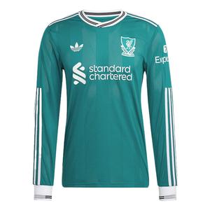 Футболка Adidas Liverpool Fc 25/26 Long Sleeve Third Authentic Adidas Originals, зеленый
