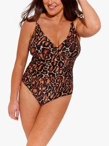 Серенгети макет обертывающий купальник Seaspray, Brown