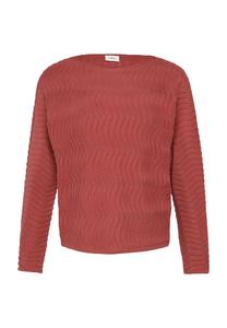 Тонкий вязаный свитер с рукавами «летучая мышь» S.Oliver Black Label, розовый