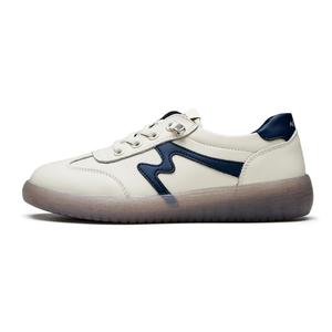 AOKANG Женские лоу-топ скейтборд кроссовки бело-голубые, цвет White/Blue Color