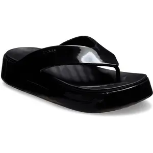Шлепанцы Crocs Getaway Platform Patent, черный