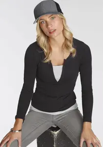 Рубашка с длинными рукавами 2-в-1 Flashlights, образ 2-в-1, черный