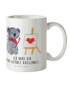 Детская кружка Коала-художник с надписью на белом фоне Mr. & Mrs. Panda