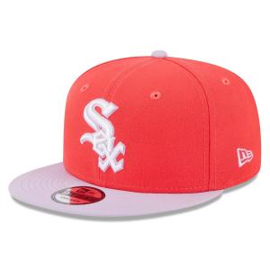 Мужская базовая двухцветная кепка New Era Red/Purple Chicago White Sox Spring двухцветная снэпбэк 9FIFTY