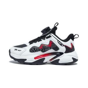 Износостойкие низкие кроссовки для детей и подростков BIG WASP, черный/белый