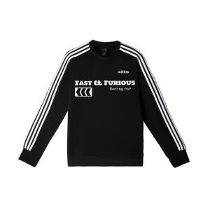 Adidas Свитшот мужской черный с круглым вырезом Moderate