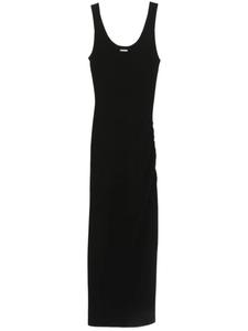 Платье миди в рубчик от Michael Michael Kors, черный