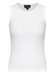 Майка с круглым вырезом A.P.C., белый