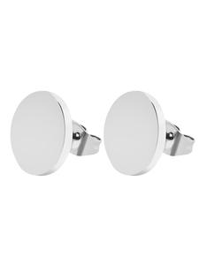 Adeliás Серьги унисекс - серьги-гвоздики из нержавеющей стали серебристого цвета