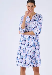Ночная рубашка col tunisien Damart, Blue Floral