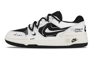 Полная сила мгновенно на сцене, соло охотник покрытие устойчивость к истиранию низкие кроссовки для скейтбординга Unisex белый Nike, черный