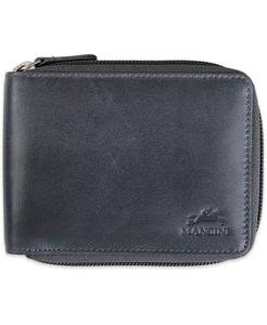 Мужской кошелек двойного сложения Bellagio Collection на молнии со съемным футляром для пропусков Mancini
