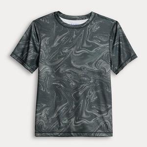 Футболка Boys 8-20 printed dry tek tee с ластовицей в размерах regular и husky Tek Gear, Black Liquid