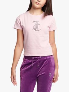 Детская тонированная футболка с диманте Juicy Couture, Pink Nectar