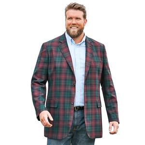 Праздничный блейзер для мужчин big & tall Kingsize, Wine Tartan
