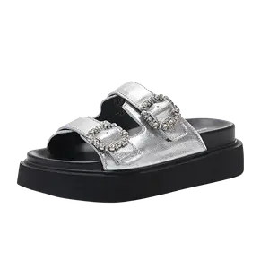 Женские резиновые противоскользящие сандалии Abrasion Resistant TAFN, серебро