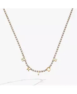 Цепочка-Колье невесты в виде теннисного кортежа Alex And Ani, gold