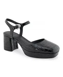 Женские туфли-лодочки Soir на тонком каблуке с ремешком на щиколотке Aerosoles, черный