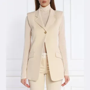 Облегающий жилет Patrizia Pepe, бежевый