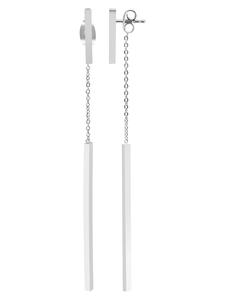 Adeliás Женские серьги - Серьги-гвоздики из нержавеющей стали серебристого цвета