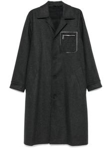 Фетровое пальто FENDI, серый
