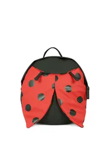 Рюкзак в горох в виде божьей коровки Konges Sløjd, красный