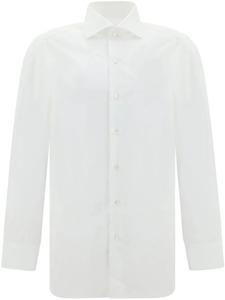 Рубашка Finamore 1925 Napoli с раскладывающимся воротником, белый