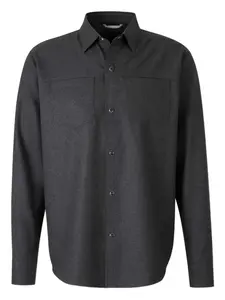 Рубашка с накладным карманом и застежкой на пуговицы Marco Pescarolo, серый