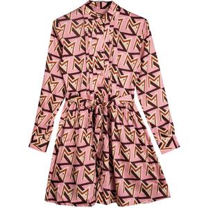 Женское розовое платье с длинными рукавами MSGM, розовый