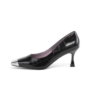 ST&SAT Тонкие каблуки на шпильке 7 см женские черные, цвет Black