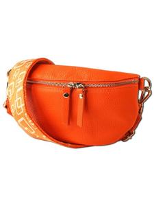 Наплечная сумка Toscanto Gürteltasche Leder orange, mehrfarbig ca. 25cm