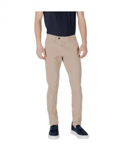 Бежевые узкие хлопковые брюки Antony Morato, бежевый