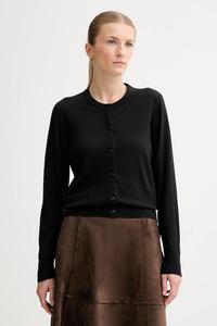 Шерстяной кардиган Calvin Klein, черный