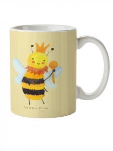 Детская кружка с изображением пчелиного королевского оленя, без надписей, пастельно-желтого цвета. Mr. & Mrs. Panda