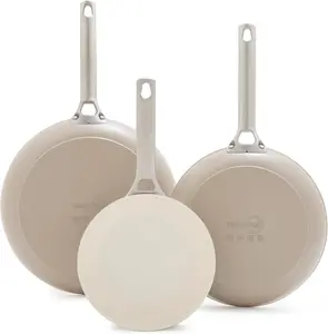 Набор сковород GreenPan, 20/25/30 см, бежевый