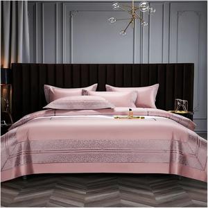 YUSIWOAL Комплект постельного белья Premium из египетского хлопка с леопардовым принтом и вышивкой