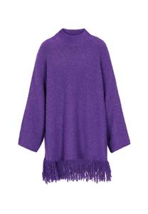 Большой свитер IZIA Boho, темно-фиолетовый