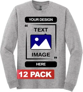 Футболка Gildan Custom Long Sleeve с длинным рукавом