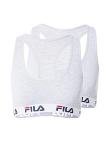 Бюстгальтер без косточек FILA, пятнистый серый