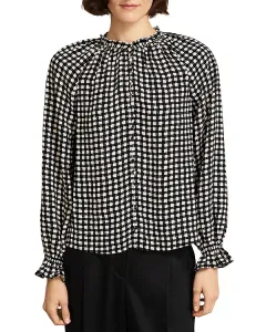 Блузка Hewlett с оборками на манжетах Hobbs London, мультиколор