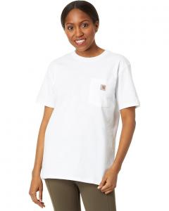 Футболка Carhartt WK87 Workwear Pocket Short Sleeve, белый