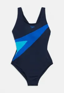 Слитный купальник hyperboom с открытой спиной Speedo, Peacoat/Deep Sapphire