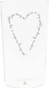 Стакан для питья L Heart Sunshine объемом 450 мл из стекла Bastion Collections