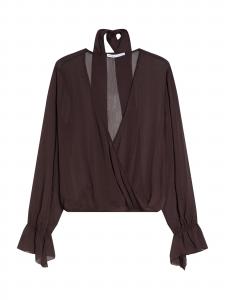 Bershka Блузка в шоколадном цвете
