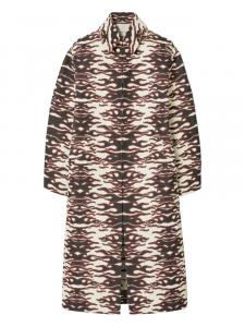 Пламя-жаккардовое пальто Tory Burch, коричневый