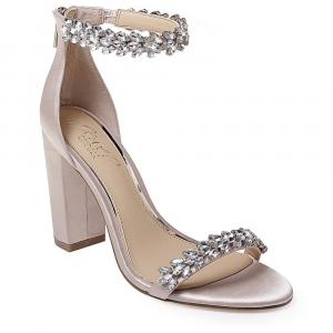 Туфли на каблуке Mayra от Jewel Badgley Mischka, champagne fabric