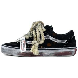 Vans Кроссовки для скейтбординга Old Skool с противоскользящим износостойким верхом, унисекс, черно-белые