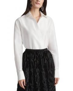 Боди Lafayette 148 New York с воротником и запахом спереди Lafayette 148 New York, белый